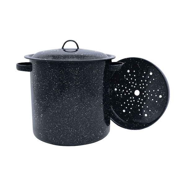 Granite Ware Granite Aluminum Pot 10 in. 15.5 qt Black F6257-1 - main